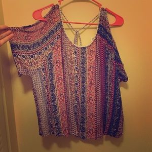 Forever 21 plus floral crop top