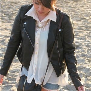 H&M black Moto jacket