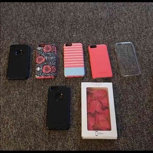 Otterbox iPhone 6 Plus PINK AND BLUE STRIPED