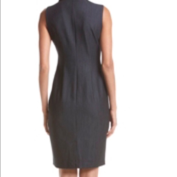 CK Sheath Dress w/Gold Zippers on Neckline - Picture 2 of 3