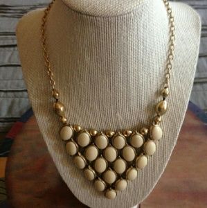 Lucky Brand ♣ Faux Gold & Ivory Necklace