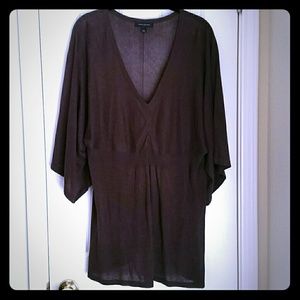Chocolate Kimono-style tunic from Banana Republic