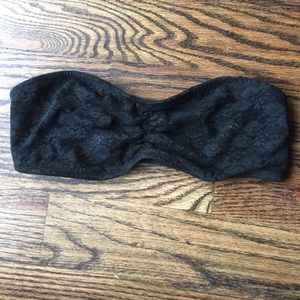 NWT Victoria's Secret PINK Lace Bandeau-Black