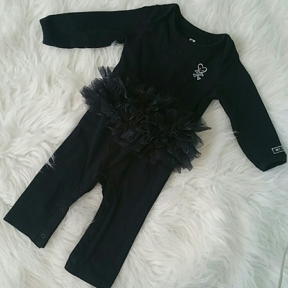 Black tutu bodysuit