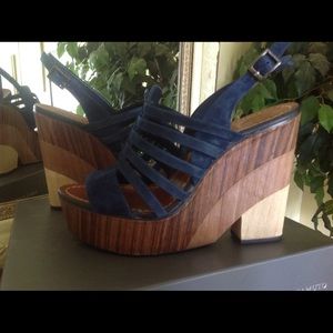 Vince Camuto Suede Wedge Sandals