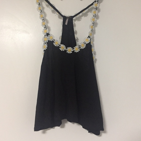 black sunflower straps crop top !!!!!