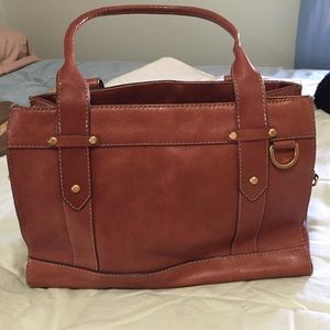 Franklin Covey Saddle Brown LEATHER purse