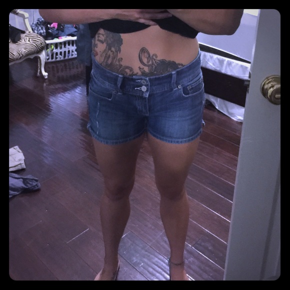 Denim shorts