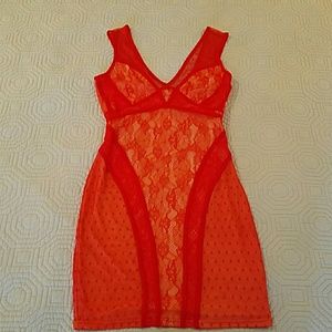 Sexy Red Lace Dress