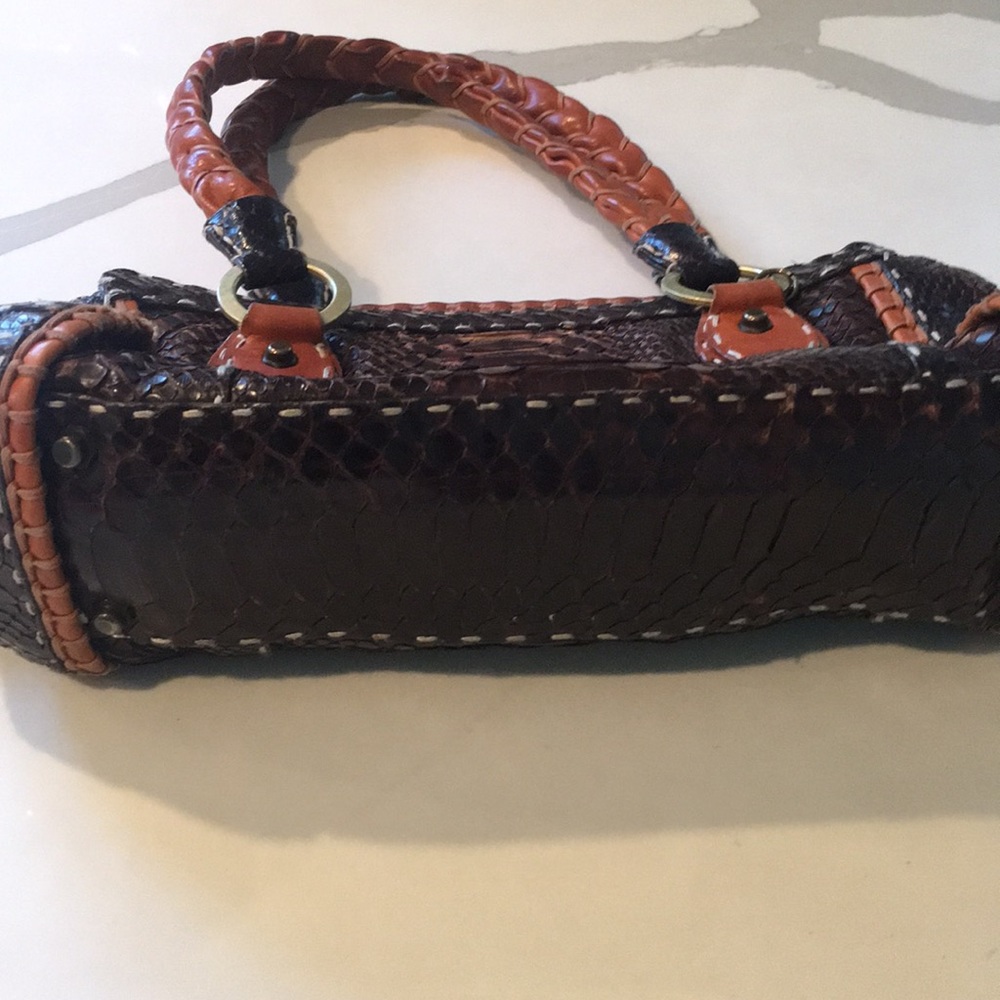 Giorgio G leather 2 tone bag - Picture 7 of 8