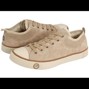 UGG leather and genuine sheepskin sneakers