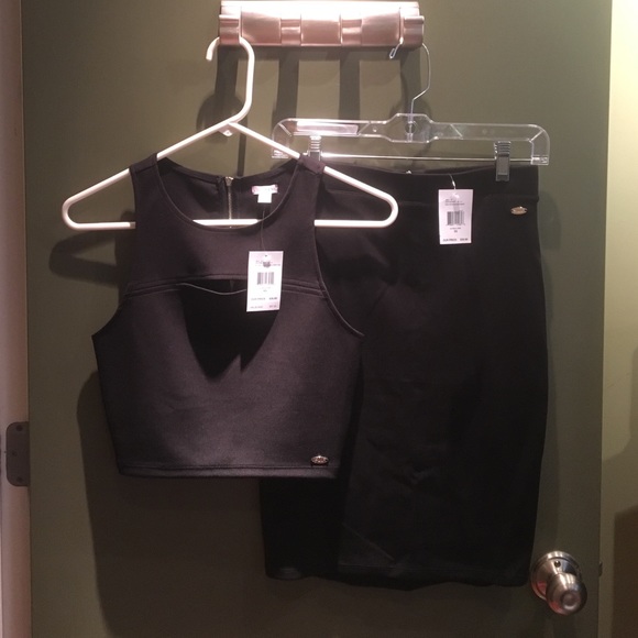 Guess matching top and bottom skirt set