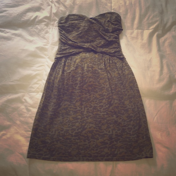 Victoria Secret camouflage strapless dress