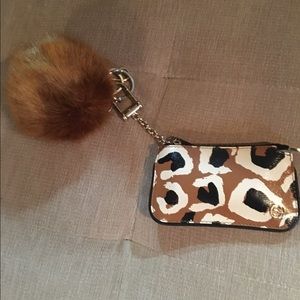 Gucci key and card holder purse with puff