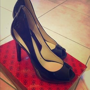Darkest blue almost black Guess heels