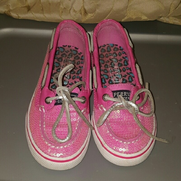 Little Girl pink Sperrys