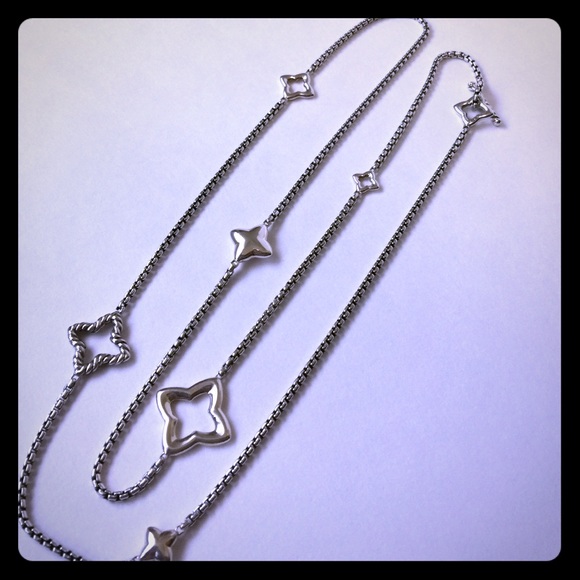 David Yurman Quatrefoil Chain Necklace
