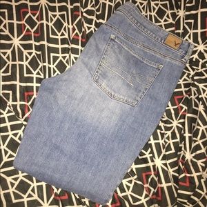 American eagle straight stretch jeans size 18