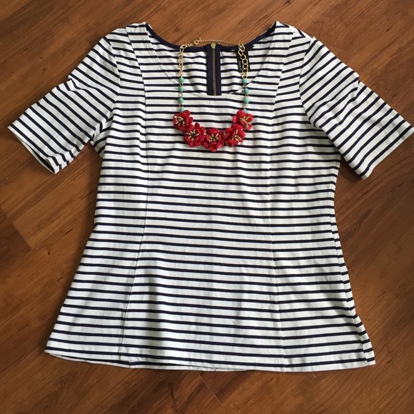 ✨Sale✨ Navy & White Striped H&M Top