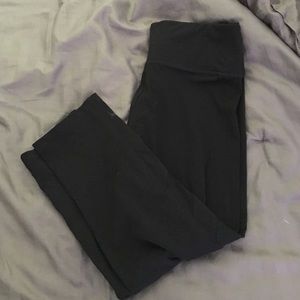 Black ultimate yoga pants from Pink. Mesh sides