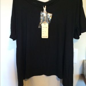 Stylish high/low top.