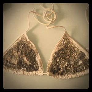 All saints  sequin bikini top