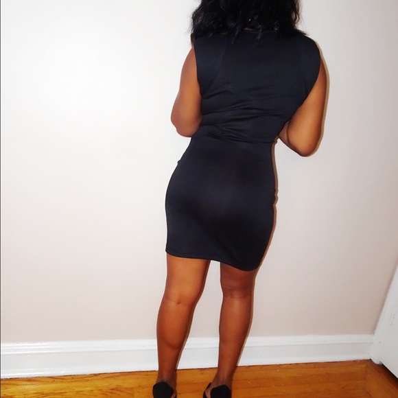 Star Studded Black Mini Dress - Picture 3 of 4