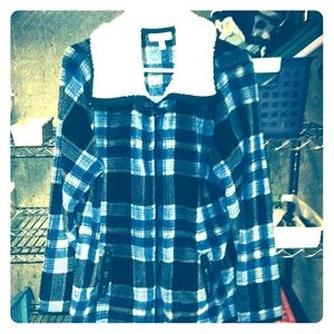 Wool/fleece gorgeous plaid jacket