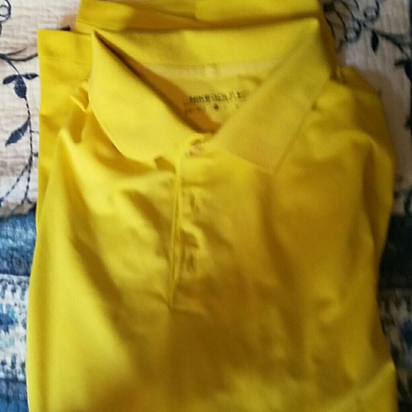 Yellow Nike polo