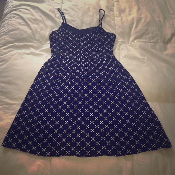 Little black dress with white X's