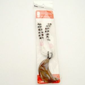 Seashell moon necklace