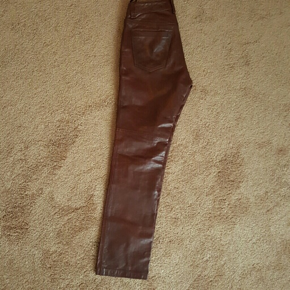 Genuine leather GAP bootcut pants - Picture 3 of 4