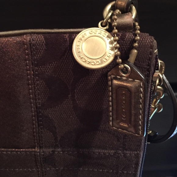 COACH Brown Wristlet - Picture 3 of 3