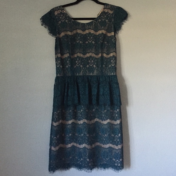 Lace Peplum Dress