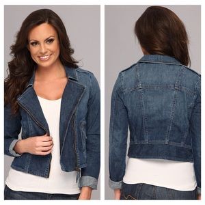 Lucky Brand "Addisyn" denim moto jacket