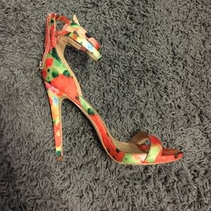 Floral Heeled Sandals