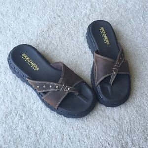 90s Inspired Platform Genuine Leather Sandals