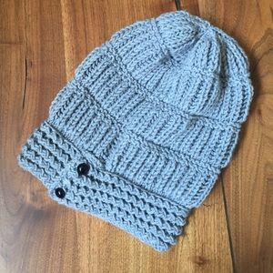 Oversized knit hat handmade in Istanbul, Turkey