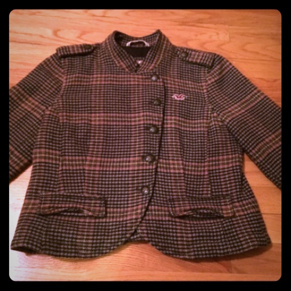 Hollister Bomber Jacket tweed size: 4/SM/M