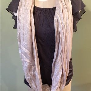 Champagne colored infinity scarf