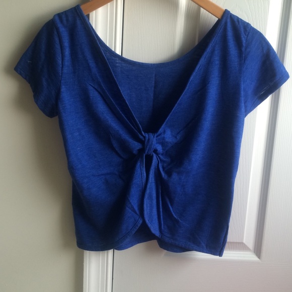 TWO open back bow tied shirts - Picture 2 of 4
