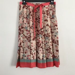 Zara Silk Midi Skirt