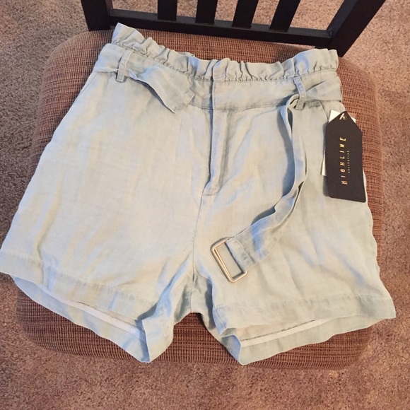 HighLine high wasted light blue shorts