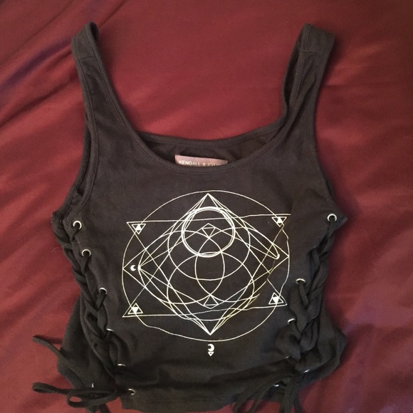 Kendall + Kylie Lace-Up Crop