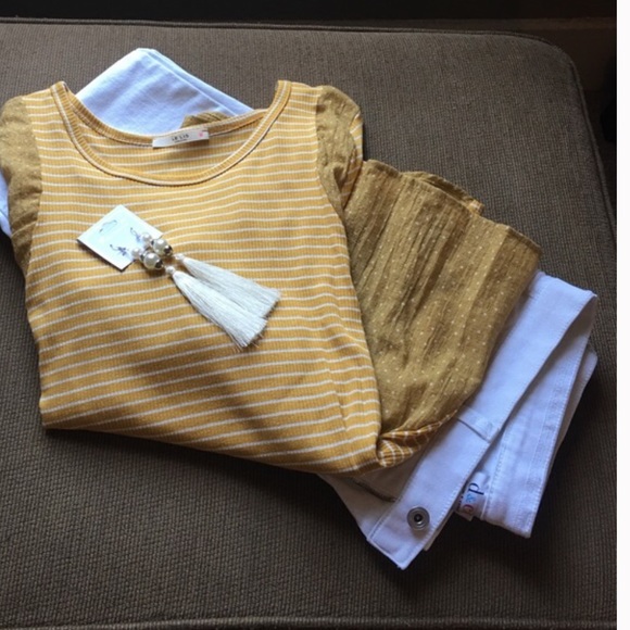 Boutique Tops - ❤️💛Clearance 💛❤️ Mustard Colored Tunic, NWOT Boutique Tops - ❤️💛Clearance 💛❤️ Mustard Colored Tunic, NWOT