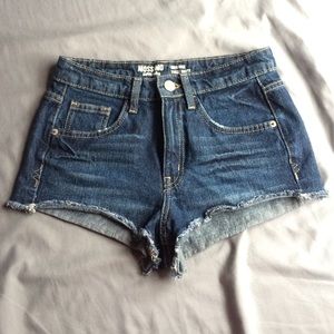 Hi-Rise Denim Shorts