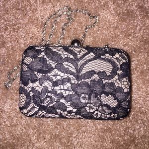 Small black & white bag