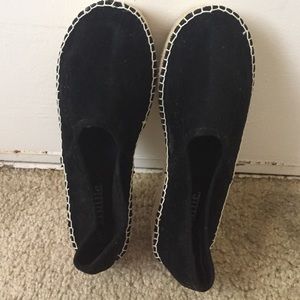 Brand new black platform espadrilles Sz 7.5