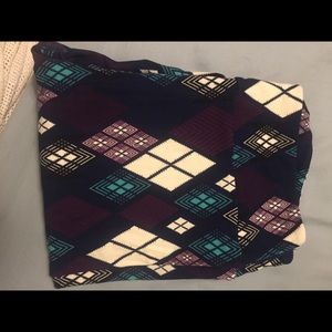 Purple Argyle Leggings TC