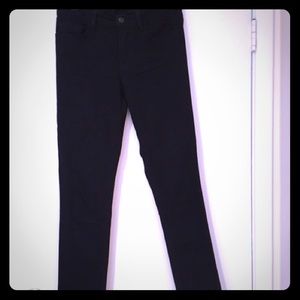 J Brand jet black skinny jeans.